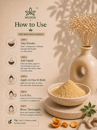 Pure Orange Peel Powder (Citrus Sinensis) – Natural Skin Brightening Face Pack (100g) thumbnail 2