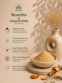 Pure Orange Peel Powder (Citrus Sinensis) – Natural Skin Brightening Face Pack (100g) thumbnail 3