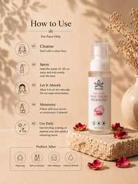 Steam Distilled Rose Water Mist | Hydrating & Soothing Facial Toner | 100 ml thumbnail 2