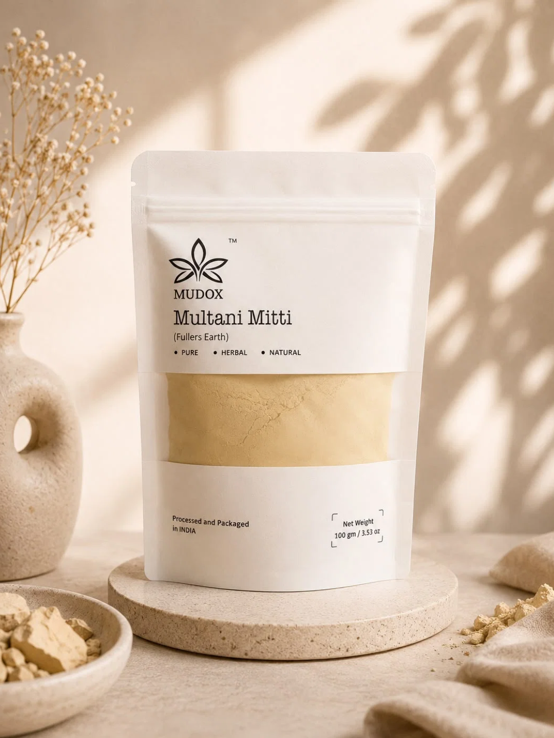 Sandalwood, Multani Mitti, Neem & Turmeric Powder (100g)