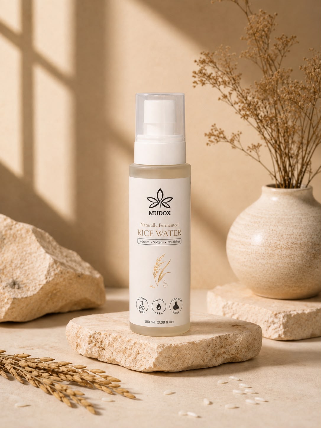 Naturally Fermented Rice Water Mist | Nourishing Hair & Scalp Tonic | 100 ml