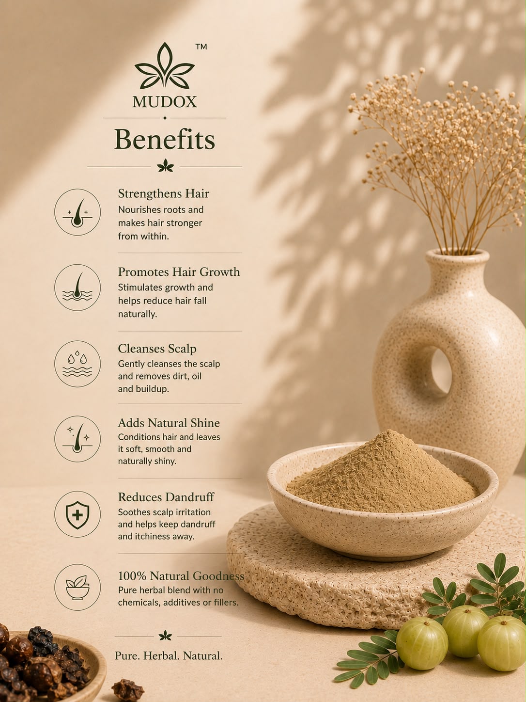Amla, Reetha & Shikakai Hair Care Powder (100g)